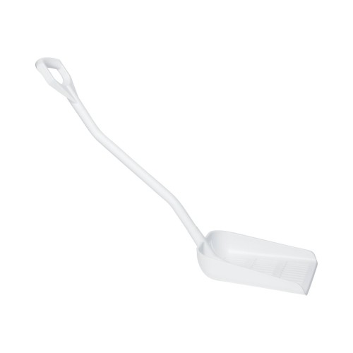 Szufla ergonomiczna 114,5 cm z otworami odcedzającymi uchwyt D biała Vikan – ujęcie 2