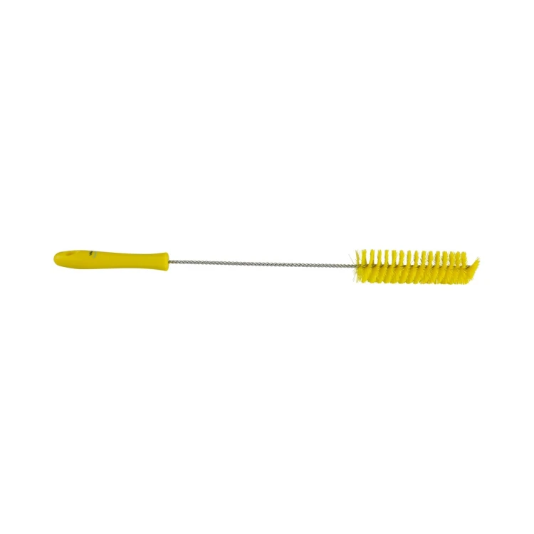 Szczotka do rur Ø40 mm 50 cm twarda na skręcanym drucie żółta Vikan – ujęcie 3