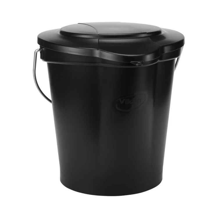 Pokrywa zatrzaskowa do wiadra 12 l czarna Vikan – ujęcie 3