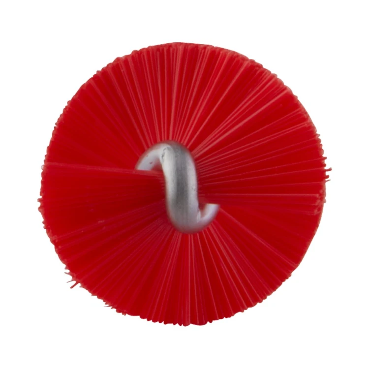 Szczotka do rur Ø20 mm 200 mm z gwintem na giętki uchwyt średnia czerwona Vikan – ujęcie 2