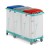 Wózek na odpady TTS Magic Line 150P Professional, zamykany, 3x150 l – detal