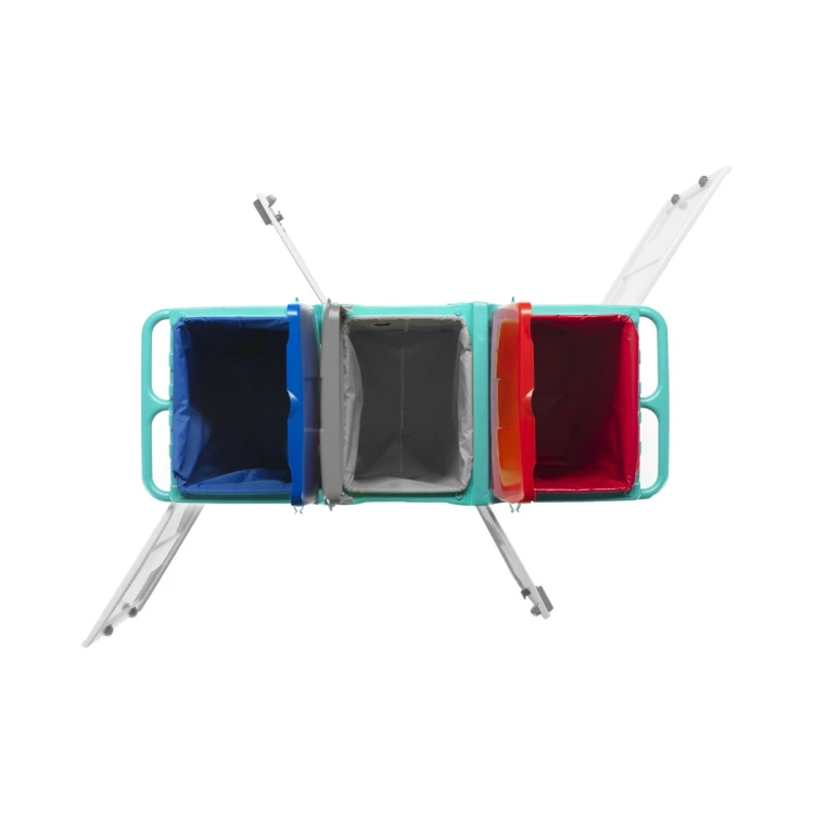 Wózek na odpady TTS Magic Line 150P Professional, zamykany, 3x150 l – detal
