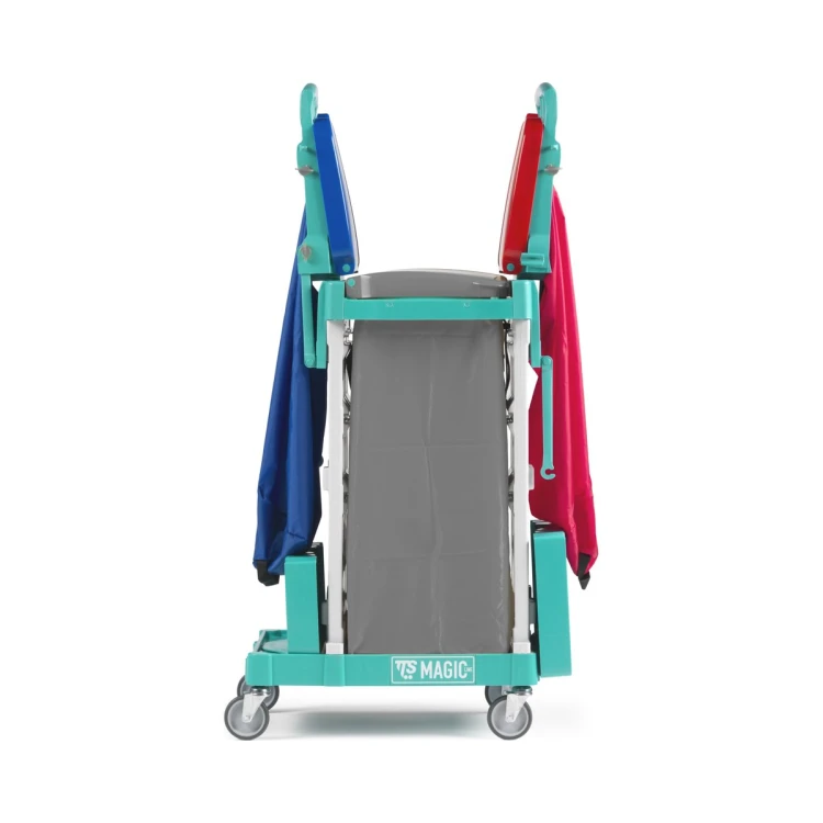 Wózek na odpady TTS Magic Line 50B Basic, 2x120 + 150 l – detal