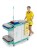 Wózek serwisowy TTS Magic Line 310E Elegance, 3 segmenty, worek 150 l – aranżacja