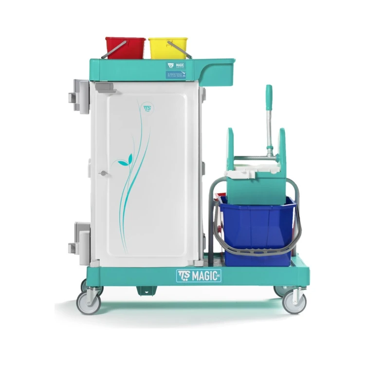 Wózek serwisowy TTS Magic Line 360S z wyciskarką, łączony w system Magic+ – detal