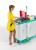Wózek serwisowy TTS Magic Line 390E Elegance, 2 worki 150 l do segregacji – aranżacja