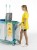 Wózek serwisowy TTS Magic Line 310E Elegance, 3 segmenty, worek 150 l – aranżacja