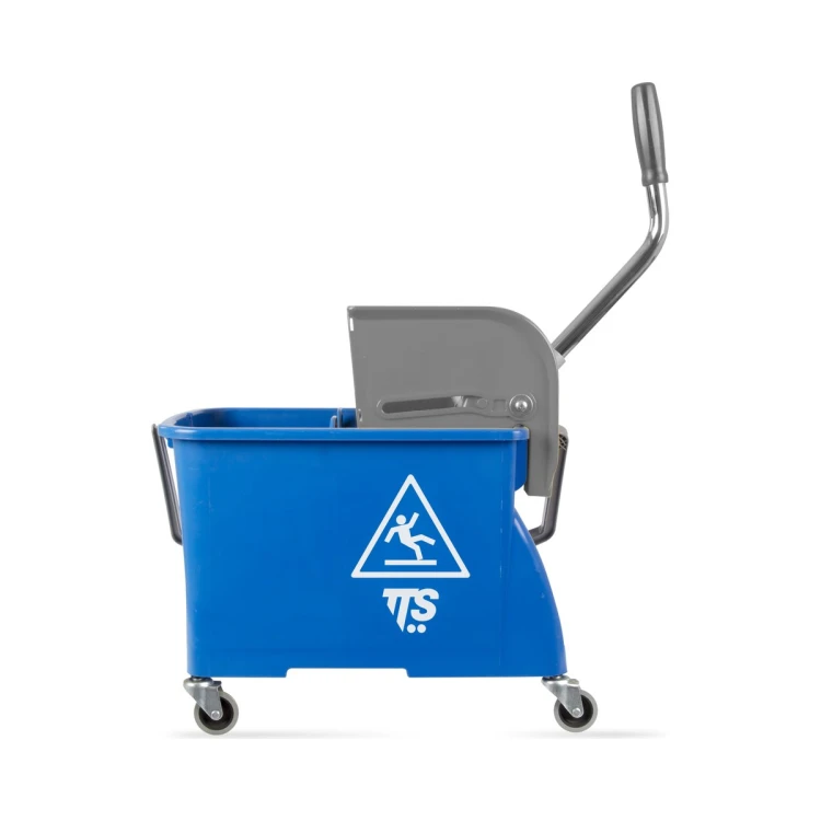 Wózek do mycia podłóg TTS Double Bucket, wiadro 20 l z przegrodą i prasą – detal