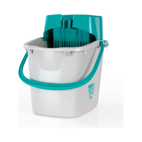 Wiadro TTS Uni Junior 14 l z wyciskarką do mopów płaskich 35 cm, zielone (5070V) – detal