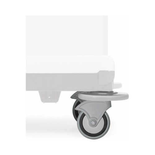 Koło gumowe ø 125 mm pod odbojnik ø 200 mm do wózka TTS Magic Line – detal