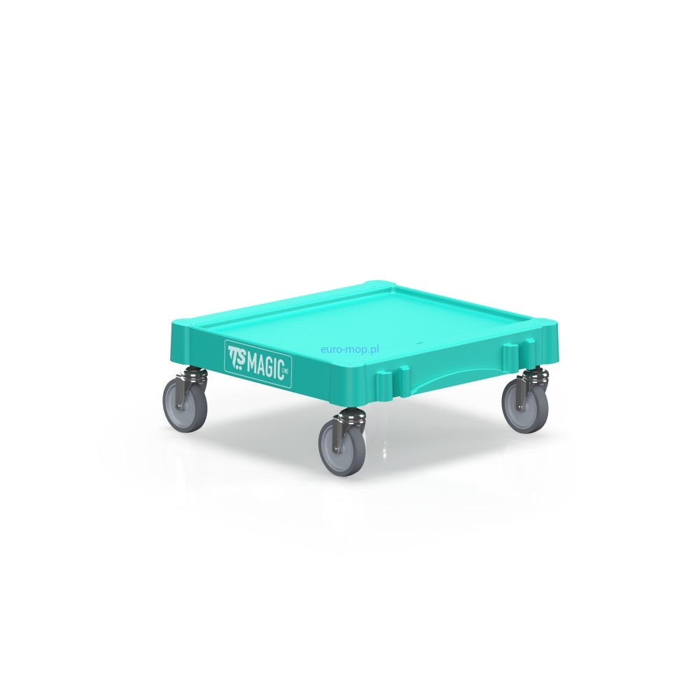 Podstawa Mini Magic 50 × 52 cm z kołami ø 100 mm, zielona