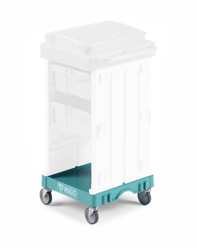 Podstawa Mini Magic 50 × 52 cm z kołami ø 100 mm, zielona