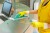 Packa ręczna TTS Clean Glass 30cm zielona – mycie szklanego blatu biurka