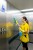 Packa ręczna TTS Clean Glass 30cm zielona – mycie stalowej ściany windy