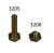 Śruba M do rączki 3202 Santoemma 3206 – 2