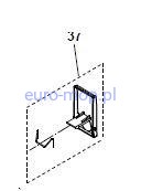 Blokada pokrywy do odkurzacza BT350/450, komplet Santoemma BT.037