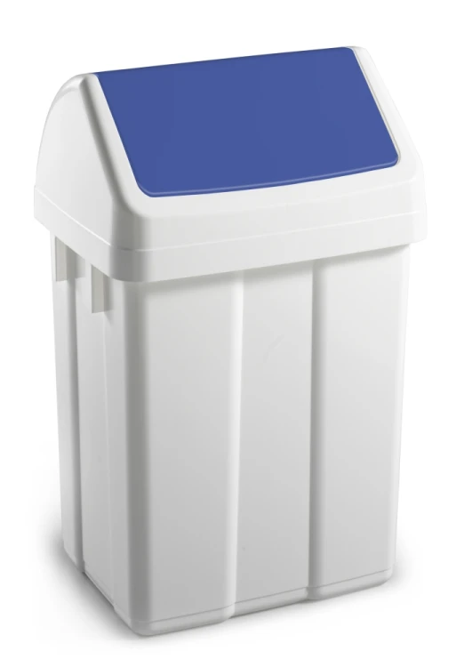 Kosz Max 12 l z klapą uchylną, klapa niebieska – 2