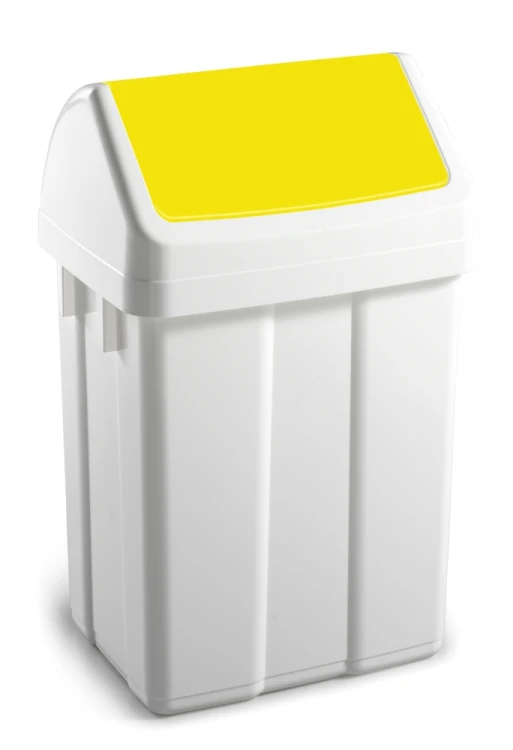 Kosz Max 12 l z klapą uchylną, klapa żółta – 2