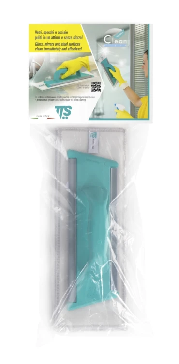 Zestaw Clean Glass Basic: packa ręczna 30 cm i 5 wkładów do szyb