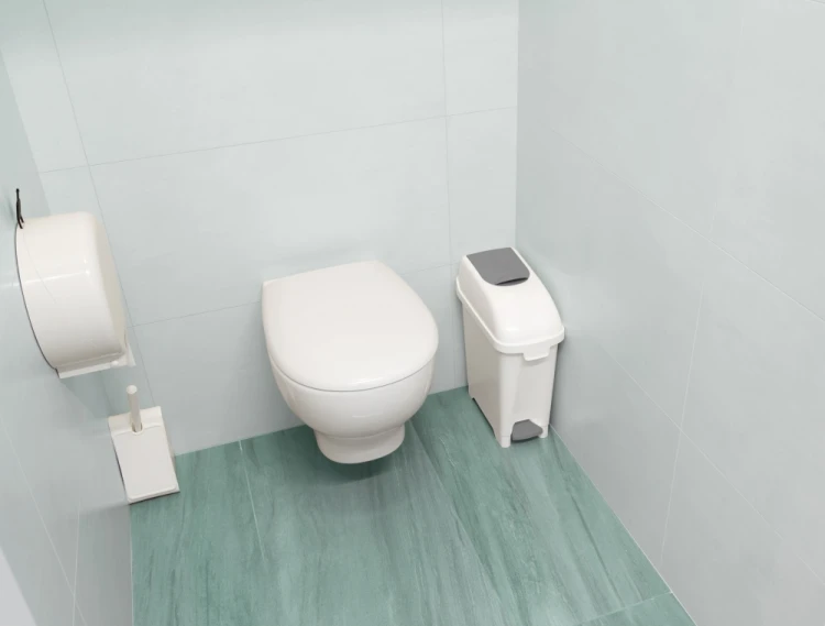 Kosz sanitarny Elle 10 l z pedałem i pokrywą – 4