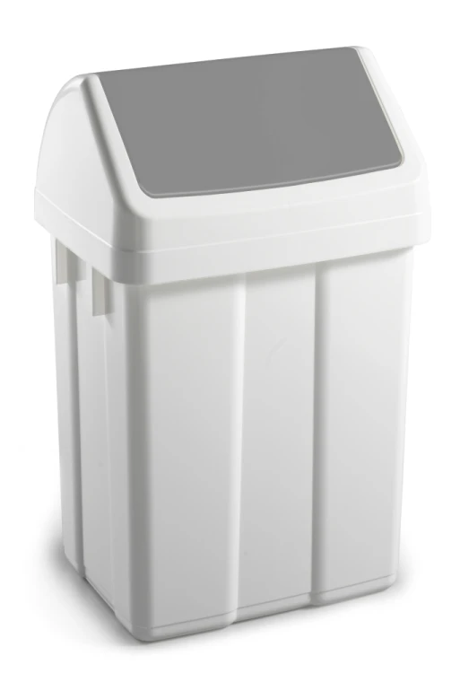 Kosz Max 12 l z klapą uchylną, klapa szara – 2